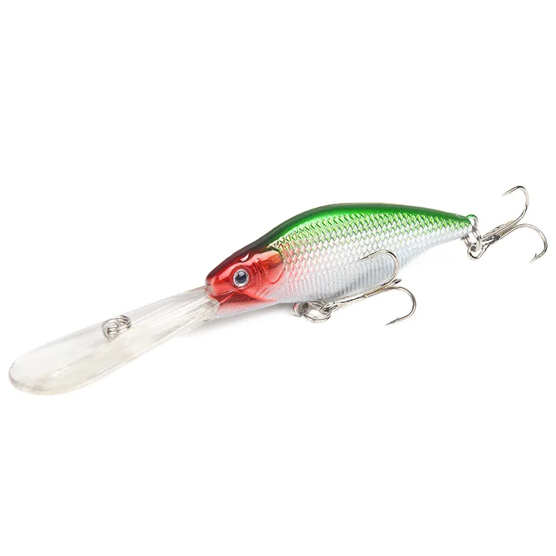 Fishing Lure Long Tongue Minnow Hard Bait 9.6g/11cm Lure Bait Freshwater Sea Fishing Bait Hook Artificial Bionic Lure jooyoo