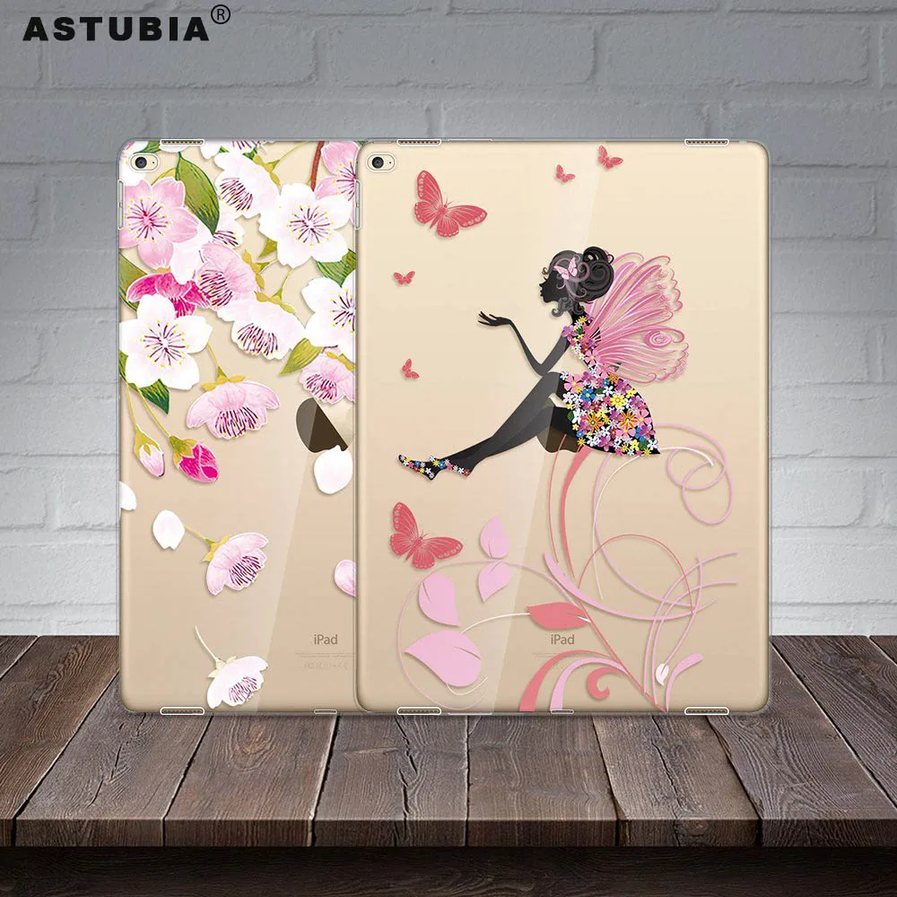 ASTUBIA Girl Flower Case For iPad Mini 2 Case Clear Cover For iPad Mini