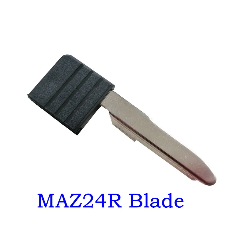 

Uncut New Replacement Remote Shell Emergency Key Smart Blade Key Case fit For Mazda Remote Car Key Shell Blank with MAZ24R Blade