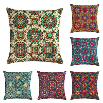 

Ethnic print - pattern --2HomerDecor Cushion Cover Throw Pillowcase Pillow Covers 45 * 45cm Sofa Seat Cushion Decorative