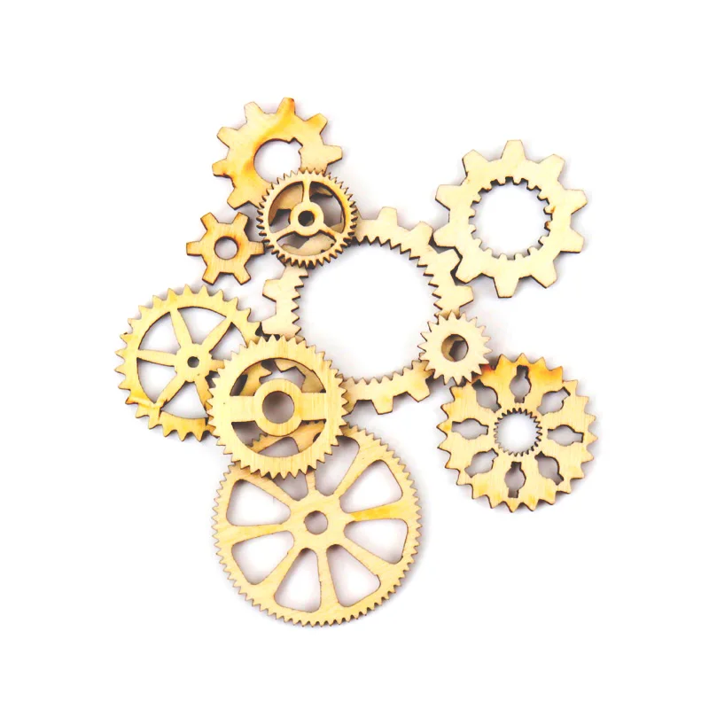 Mixed-Wheel-Gear-Pattern-Natrual-Wooden-Scrapbooking-Hollow-Craft-Round-Random-For-Handmade-Home-Decoration-10