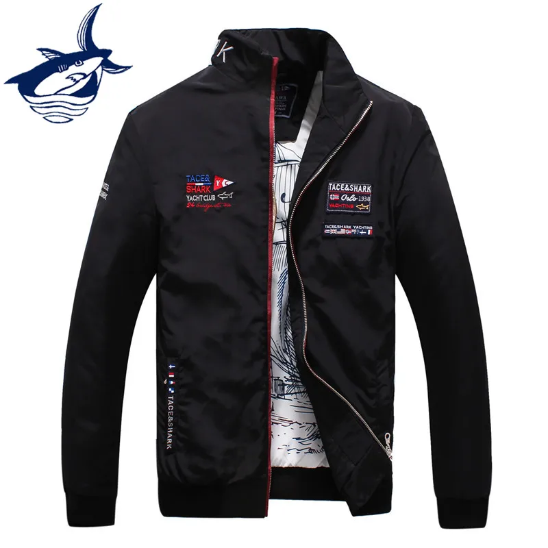 2018 العلامة التجارية عارضة الرجال سترات و معطف رقيقة العسكرية Tace القرش سترة قميص معطف عالية الجودة Chaquetas جاكيتات للرجال