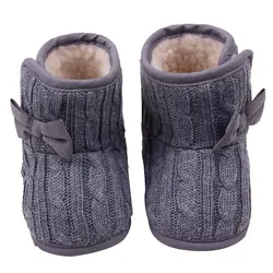 Детская обувьдетские мягкая подошва, с бантом обувь зимняя теплая обувь сапоги