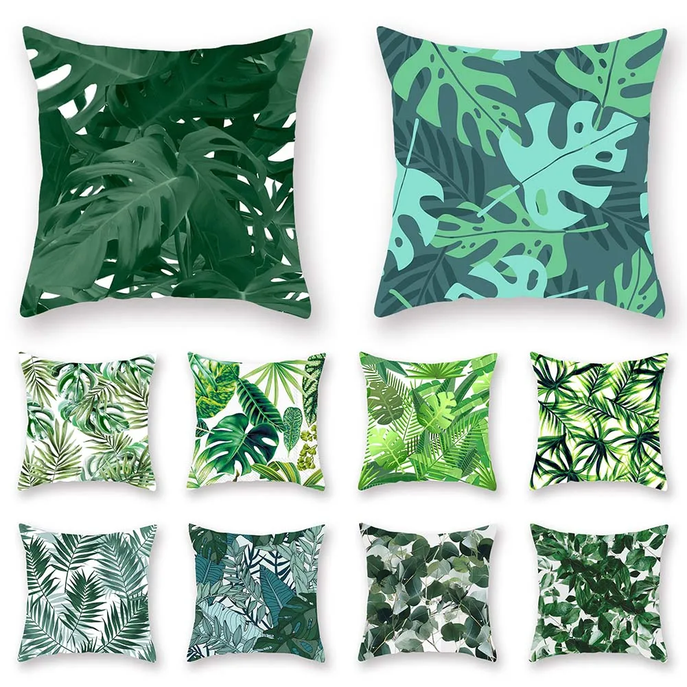1 قطعة نبات استوائي ورقة كيس وسادة غطاء الوسادة أريكة سرير سيارة مقهى مكتب ديكور