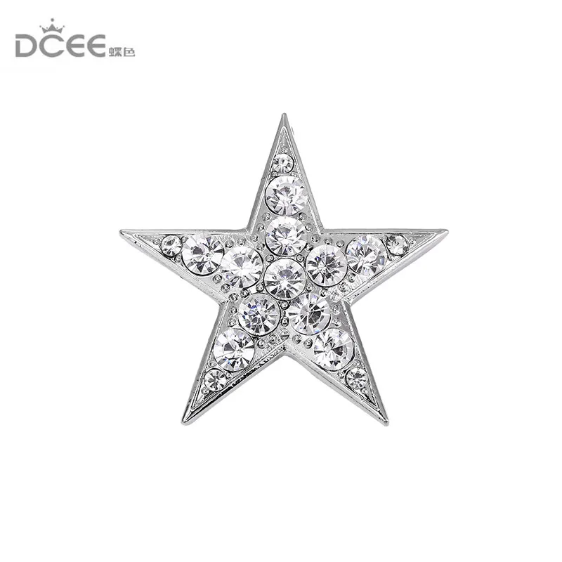 DCEE Горячая продажа Магнитная Брошь Стразы Кристалл Сплав звезда брошь свадебные
