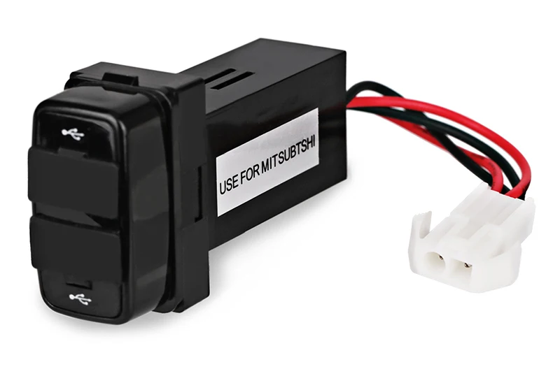 Urbanroad USB адаптер для Mitsubishi автомобильное зарядное устройство с двумя разъемами