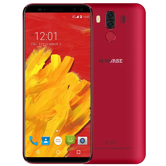 Best Price M-HORSE Pure 3 4G Smartphone Phablet 5.7 Inch Android 7.1 MTK6763 Octa Core 2.0GHz 4GB RAM 64GB ROM 4000mAh Battery Mobile Phone