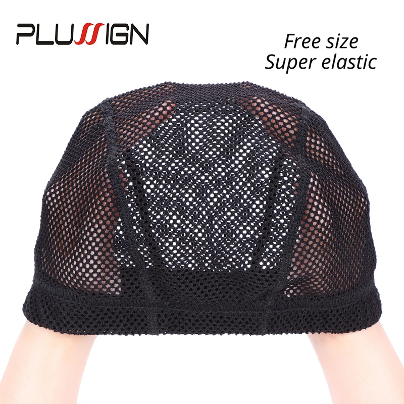 Plussign Мягкая вязаная крючком шапочка для парика толстая купольная сетчатая шапка