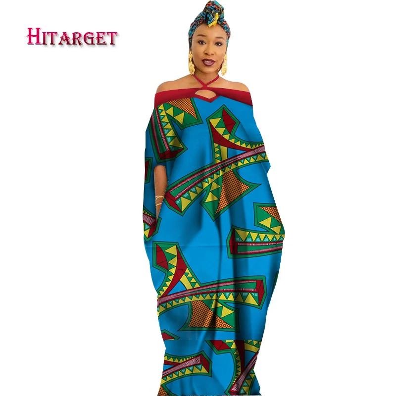 Африканские платья для женщин, дамские повседневные с карманом, danshiki, свободный стиль, платье, африканская одежда для женщин, настраиваемая WY3913