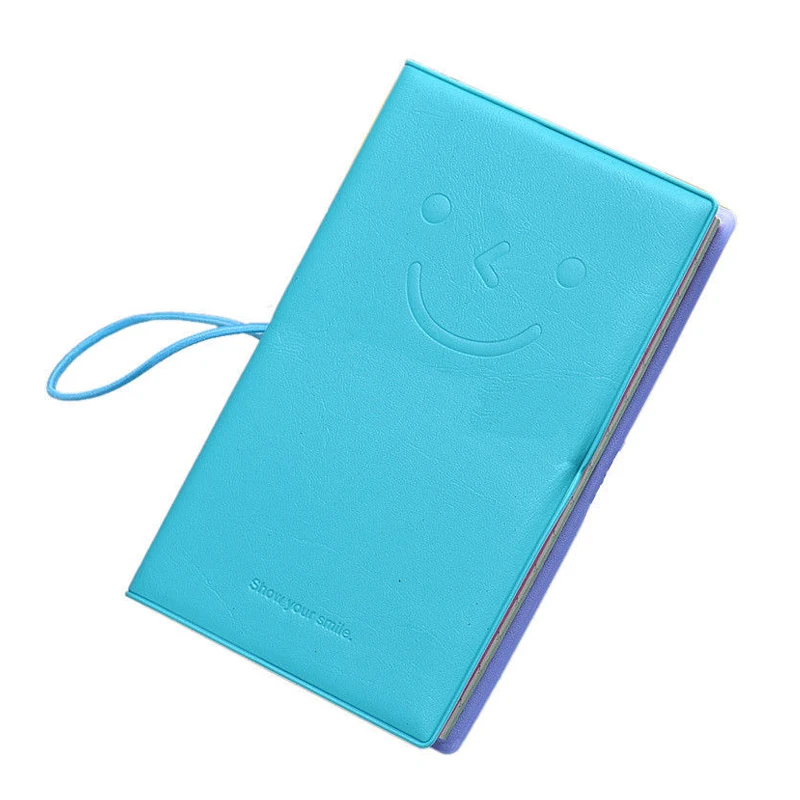 

Retro Notebook Memo Daily Emoticon Leather Book Blocks Pocket Notes