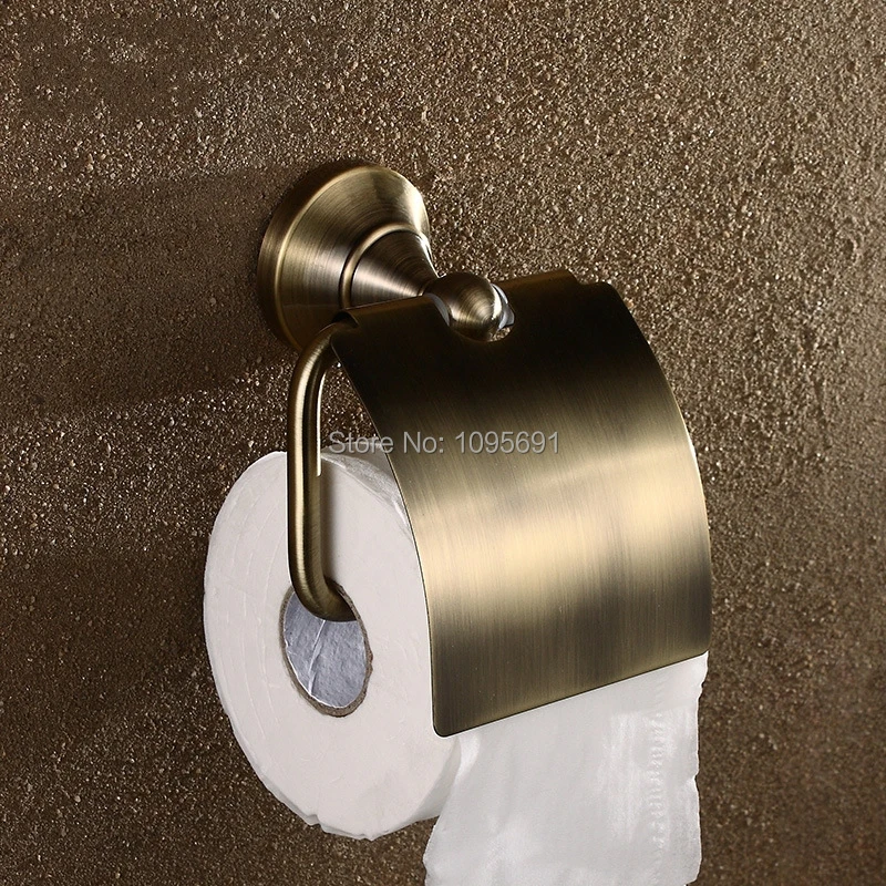 MAIDEER Solid copper antique toilet paper holder copper paper towel