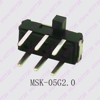 

200PCS 6Pin Mini Switch On-OFF 2Position Micro Slide Toggle Switch Handle H=2MM SMD MSK-05G2.0