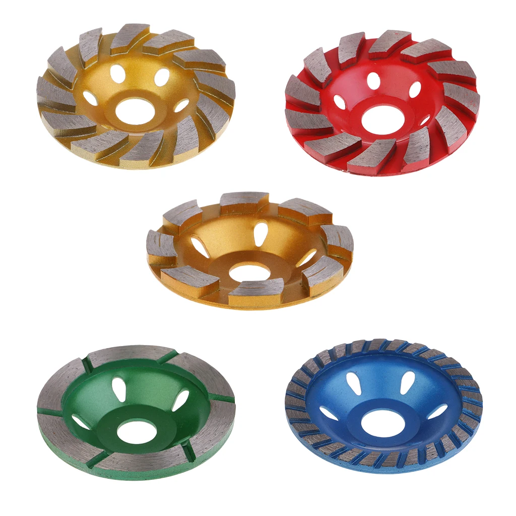 Diamond Segment Grinding Wheel Cup Disc Grinder Concrete Granite Stone Cut Tool 80mm 100mm