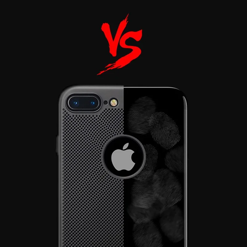Ascromy Luxury Phone Cases for iPhone 5 5s SE Black Red Matte Mobile Phone Bag Case for iPhone 7 6 S 6s Plus X 8 Cover Logo Hole (4)