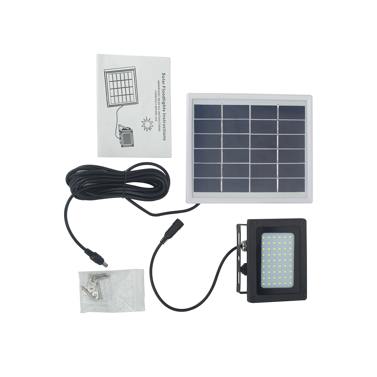 

Solar Powered 54-LED Dusk-to-Dawn Sensor Waterproof Outdoor Security Flood Light