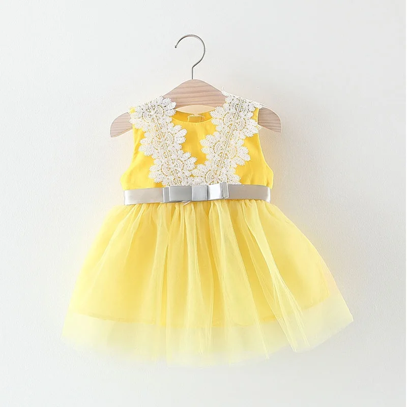 Ropa de bebe nena menino/милые платья для маленьких девочек в английском стиле с желтым