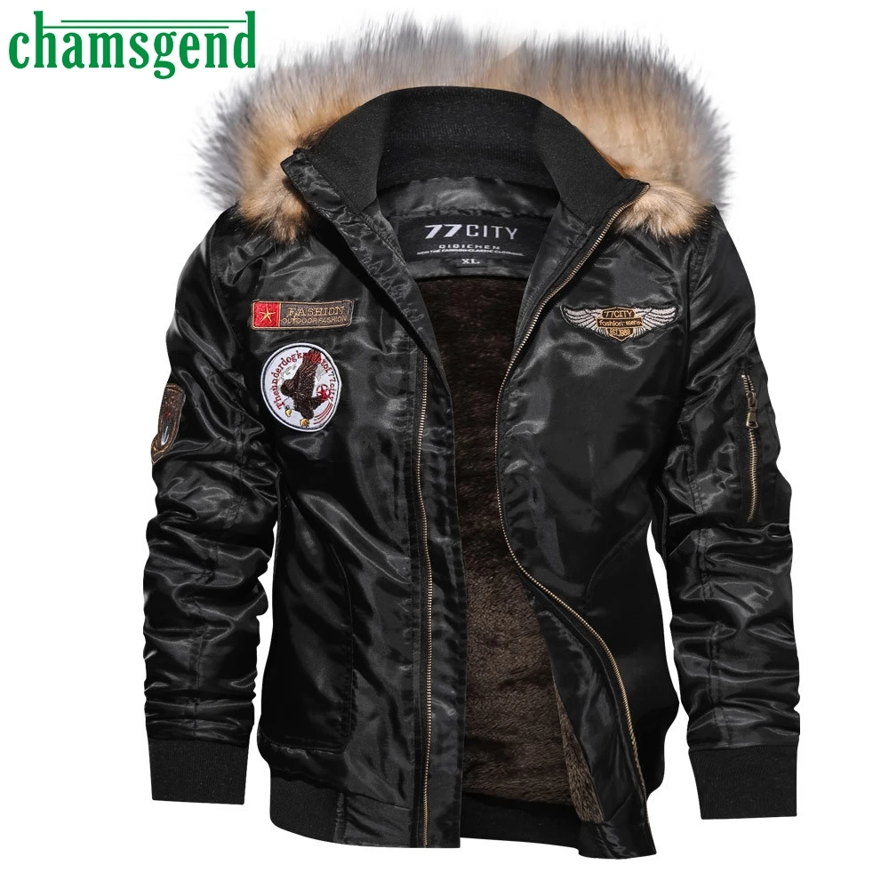 

Chamsgend Autumn Winter Men Jackets Long Sleeve Warm Male Jacket Parkas Men Down Keep Warm Coat Outwear Man Winter Parkas #40*