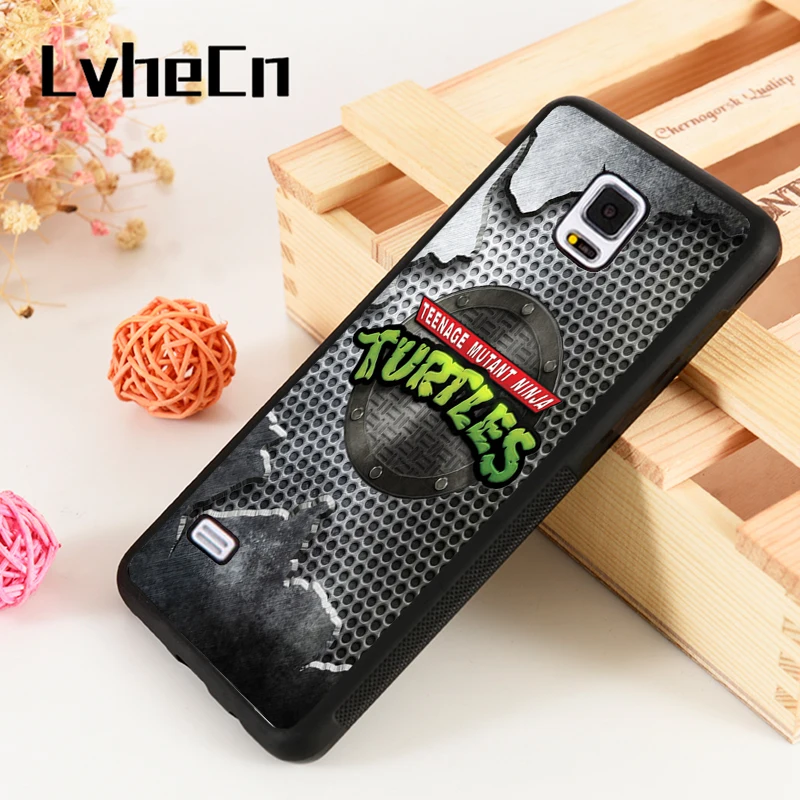 

LvheCn S3 S4 S5 Phone Cover Case For Samsung Galaxy S6 S7 S8 S9 egde plus Note 4 5 8 9 Silicon TMNT Teenage Mutant Ninja Turtles