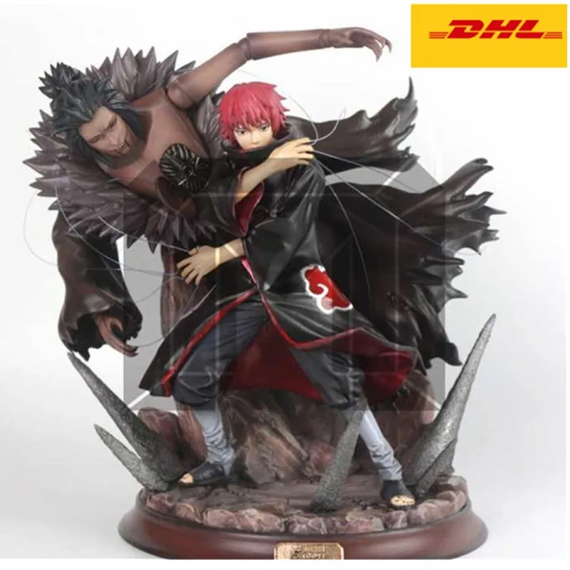 

Anime NARUTO Figure Statue Akatsuki Bust Sasori Full-Length Portrait GK 26CM Action Figure Collectible Model Toys BOX Y874