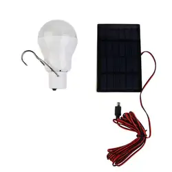 Солнечная мощность ed Светодиодная лампа наружная/Внутренняя система освещения 1 лампа на солнечной батарее низкая мощность лагерь ночь