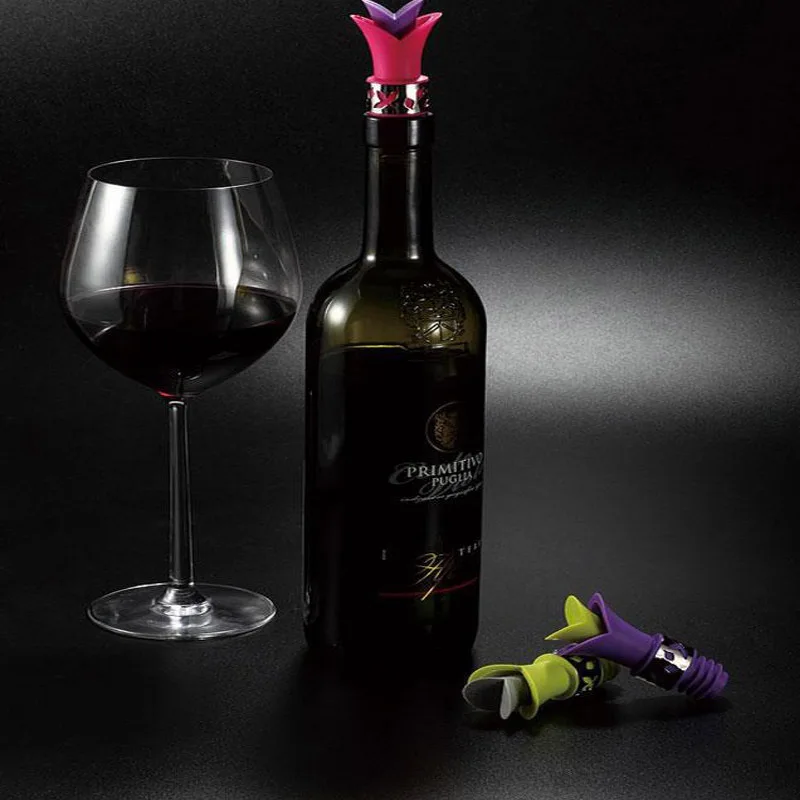 Buy WALFOS Silicone wine stopper 1 piece Reusable Wine Pourers Liquor Spirit