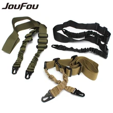 HOT JouFou Nylon Multi-function Adjustable Two Point Tactical Rifle Sling Hunting Gun Strap Outdoor Airsoft Mount Bungee System