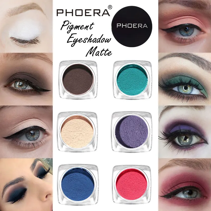 

PHOERA New 12 Colors Natural Velvety Smooth Matte Silky Eye Shadow Waterproof Palette Eyeshadow Beauty Make Up Cosmetics TSLM2