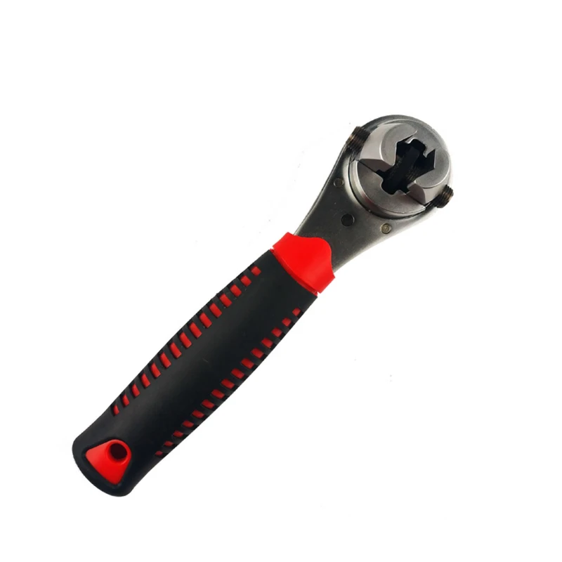 

High-grade adjustable 6-22 ratchet wrench universal multi-function tool chrome molybdenum steel straight handle