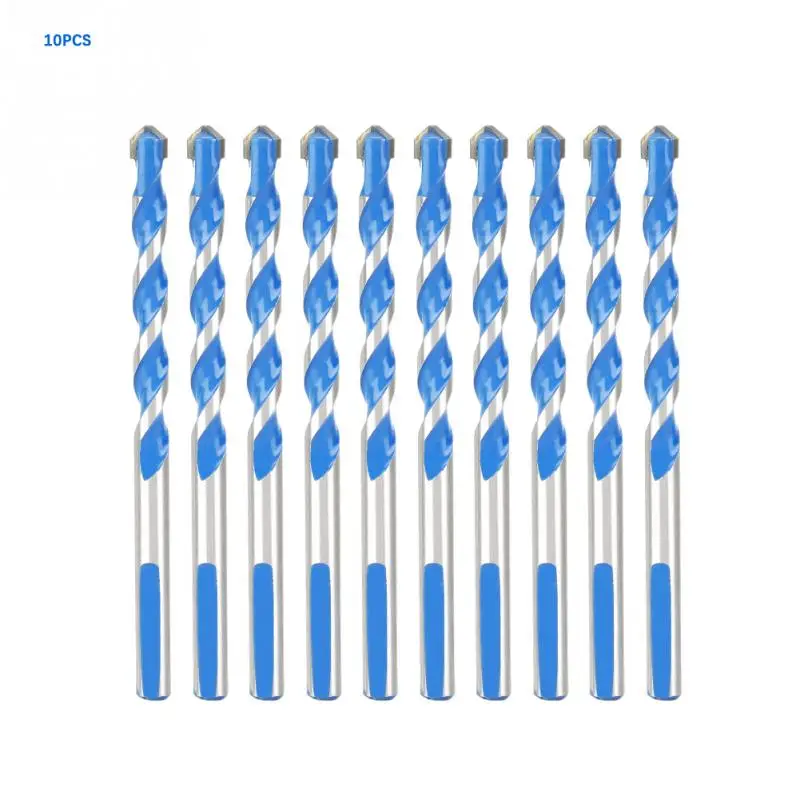 10PCS Durable High Speed Steel 8mm Straight Shank Twist Drill Bits Blue