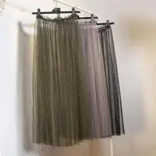 Новая весенняя перспективная женская модная юбка(популярная в этом году) Длинная юбка в пол из тюля