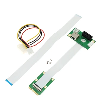 

Mini PCI-E to PCI-E Express 1X Extension Cord Adapter Card with USB Riser Card