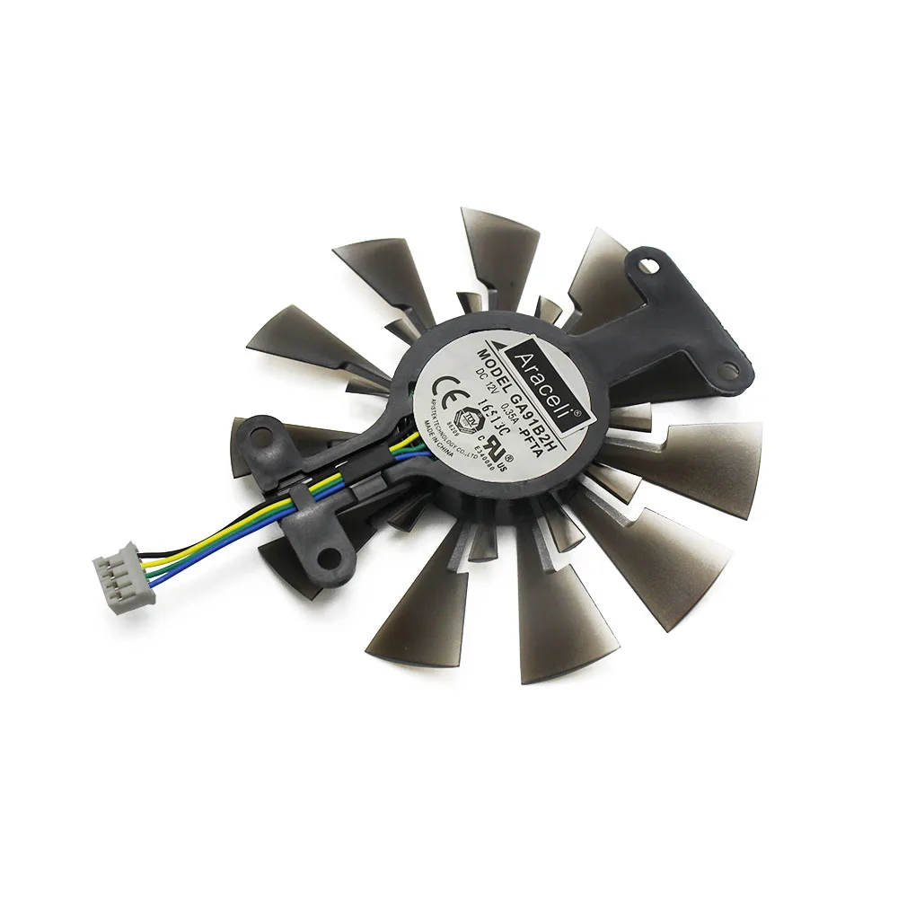 Free Shipping GA91B2H 12V 0.35A 86mm 4Pin RX 460 VGA Fan For SAPPHIRE RX460 Graphics Card Cooling Fan