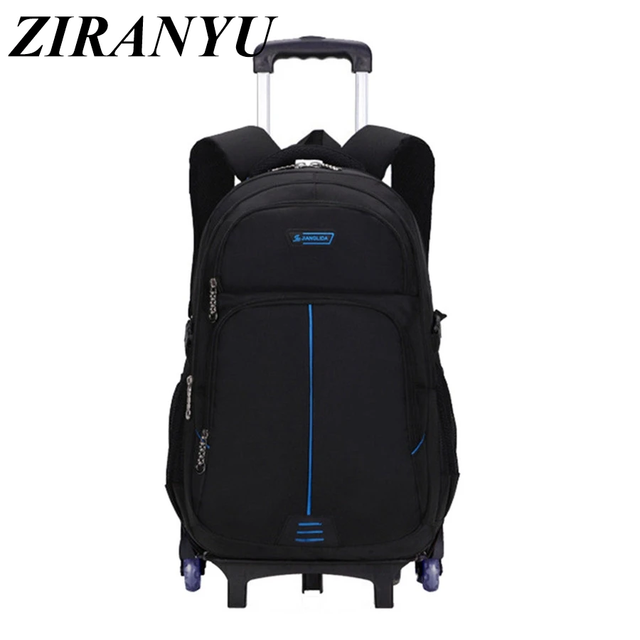 

Trolley Children School Bags Mochilas Removable Kids Backpacks 6 Wheels Large capacity backpack Luggage For Boys backpack Escola