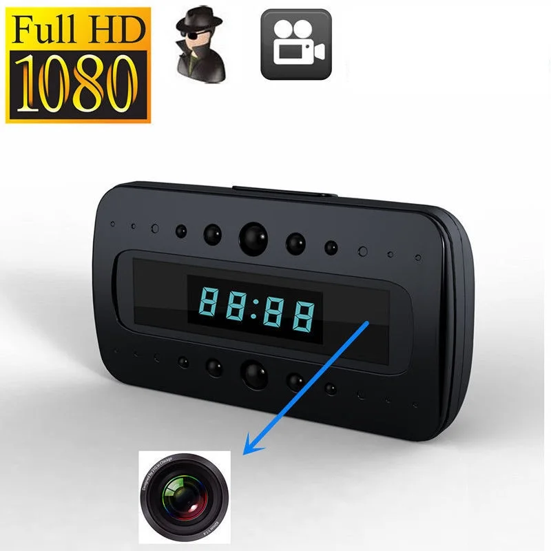 

mini Camera Full HD 1080P CAM Table Clock IR Night Vision Motion Detection DV Remote Mini Security Cam