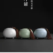 Травяной Лотос поднимается в Ru печи, чайник, керамический горшок, Пуэр чайные банки, герметичные контейнеры для чая, простой классический