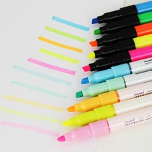 10 шт. хайлайтеры для студентов офисные цветные маркеры граффити ручка яркие цвета мягкие легко носить с собой