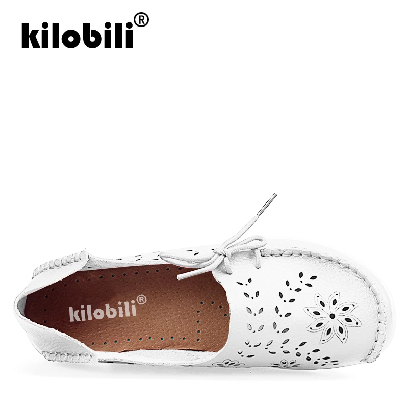 Kilobili/2019 г. летние женские туфли на плоской подошве балетки из натуральной кожи с