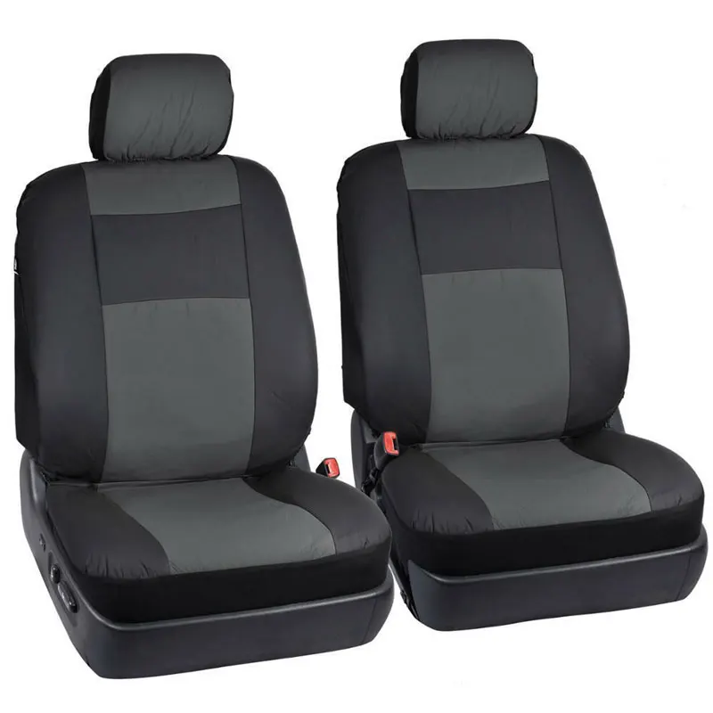 Кожаный Автомобильный Брелок с Защитные чехлы для сидений Универсальный авто чехол для bmw 525 530d g30 serie3 Серия 1 116i 3 gt 318i 320i 4 серии f30 m3 m4 - Название цвета: gray 4 PCS