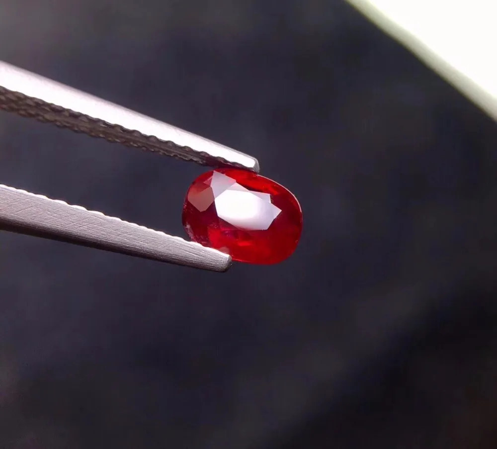 

On sale GRA Certificated Oval Cut 0.91ct Unheat Faceted Natural Pigeon Blood Red Ruby Loose Gemstones Rubi Loose Stones