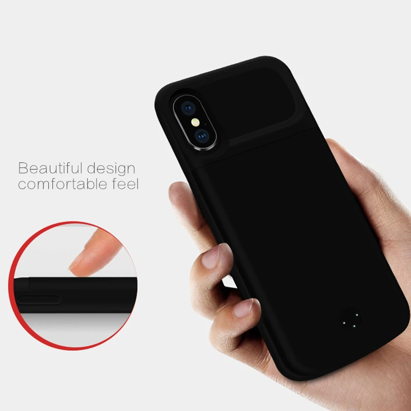 KQJYS портативный чехол для зарядки аккумулятора iPhone XS Max внешний аккумулятор чехлы