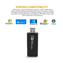 ZAPO 2,4 ГГц/5 ГГц WiFi USB 3,0 Добавить Bluetooth 4,1 адаптер беспроводной AC 1200 Мбит/с Двухдиапазонная сетевая карта для систем Windows Linux