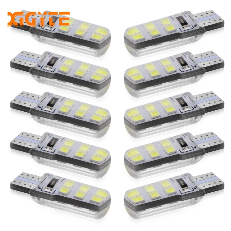 10 шт. стайлинга автомобилей авто светодиодный T10 Canbus 194 W5W 2835 SMD 12 Светодиодный