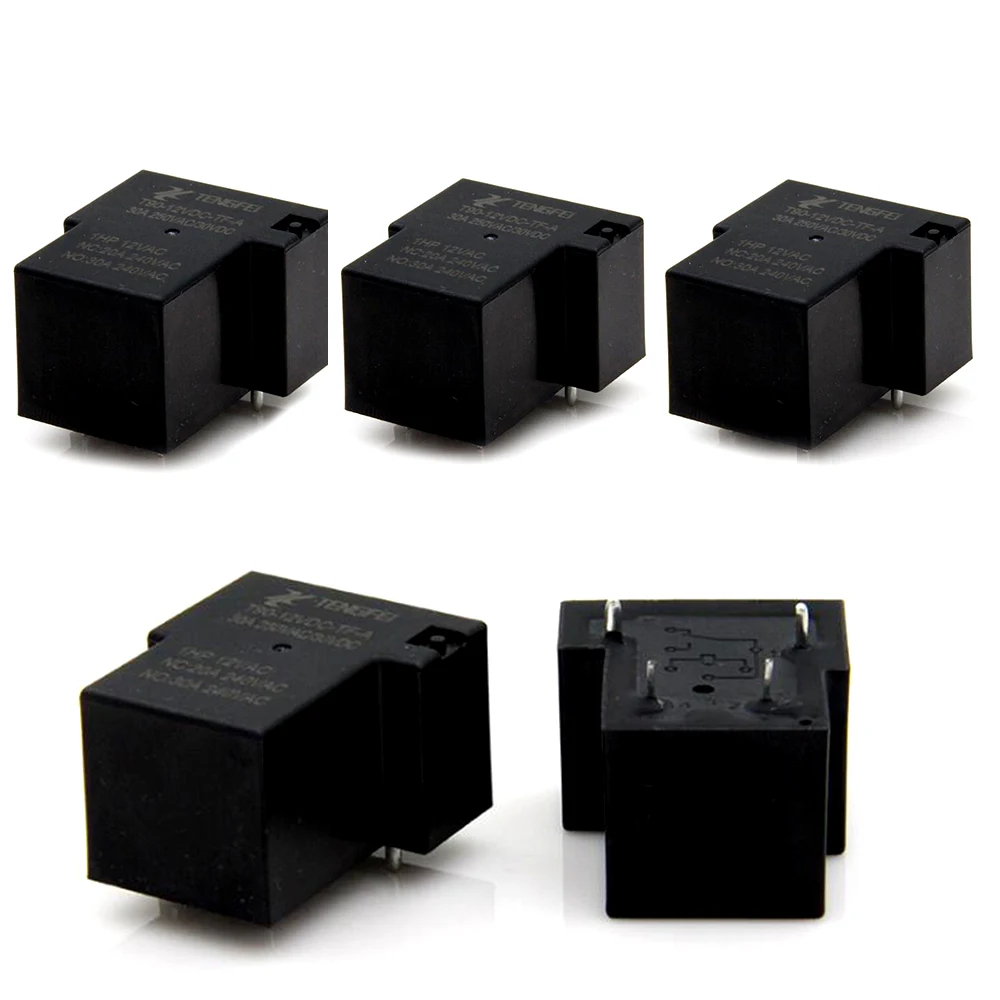 5PCS T90 Small Normally Open Relay 12V 4 Pins 30A T90-12VDC-TF-A | Автомобили и мотоциклы
