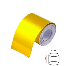 FIFAN-A золото 2 ''Термальность вытяжной лентой воздухозаборника тепла изоляционный экран Обёрточная бумага Светоотражающие тепловой барьер самоклеющиеся Engine 2 дюйма