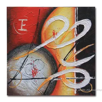 

Free Shipping Thick Textured 100% Hand Painted Modern Abstract Oil Painting On Canvas Wall Art Pictures For Home Decoration
