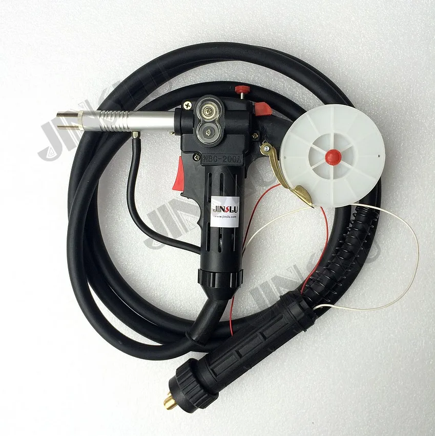 

5M MIG 200A NBC-200 Spool Gun Line-Drawing Welding Torch With Euro Connector