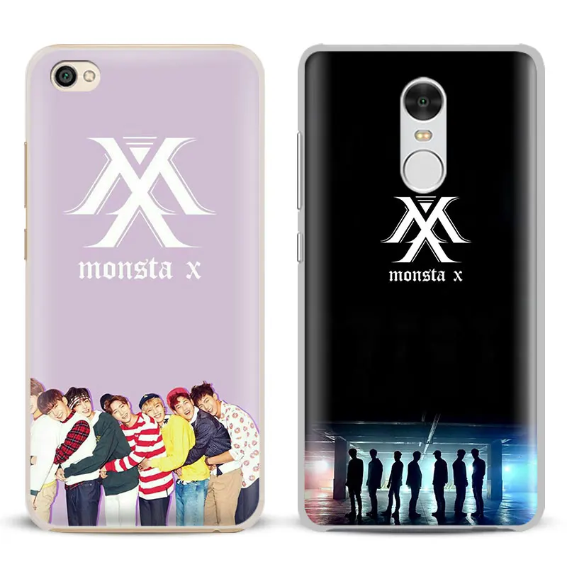 

Monsta X KPOP Boy Group Coque Phone Case Shell Cover For Xiaomi Redmi Note 4 4X 5A 6 6A PRO Mi 8 5 5S PLUS Max A1 Note 2 3