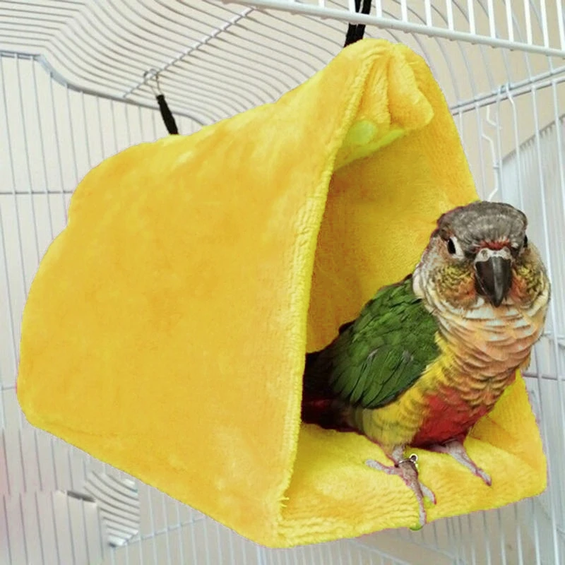 Питомца птица длиннохвостый попугай будги Теплый Гамак клетка хижина палатка кровать висячее дупло