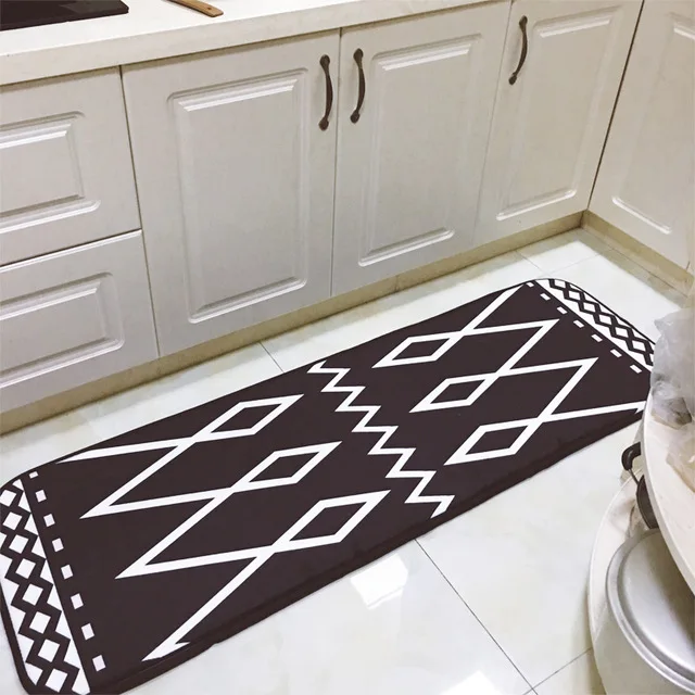 Европейский стиль геометрический alfombra для гостиной коврик для прихожей Противоскользящий коврик для ванной комнаты впитывающий воду кухонный ковер - Цвет: 22