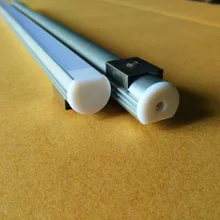 2000x18,2x15,8 мм встраиваемые заподлицо алюминиевый профиль с концевыми колпачками, монтажные зажимы, матовый диффузный для Светодиодный Н